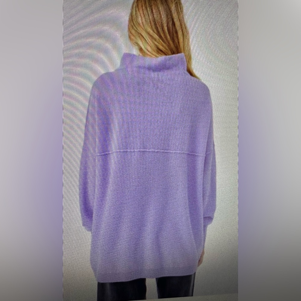 Free people, cashmere ottoman tunic, new with tags lavender size L - Picture 5 of 11